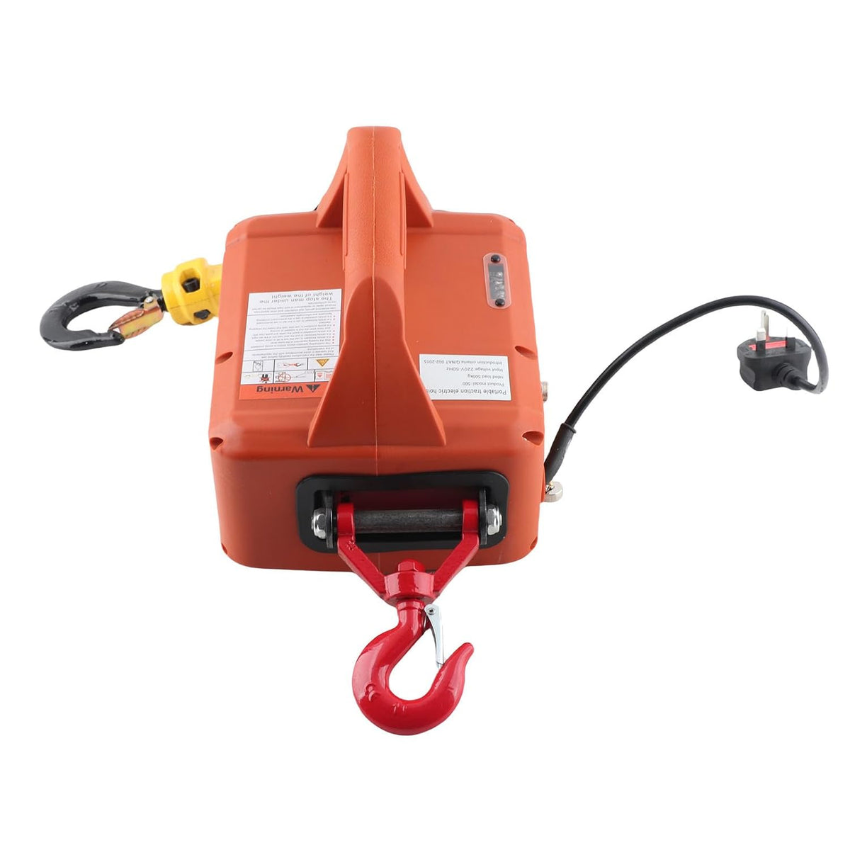 1500W Lift Elektrische Seilier, Gegalvaniseerd Staal Elektrische Lier, Elektrisch Hijstoestel voor zware hefwerkzaamheden in fabrieken, magazijnen (EU-stekker 220V)
