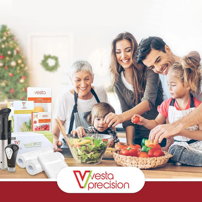 Vesta Precision Imersa Expert SV320 Professionele Thermocirculator Roner voor koken op lage Temperatuur | Inclusief Wi-Fi Control-app en timer | Zwarte vacuüm kookmachine
