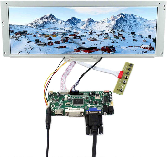 VSDISPLAY 14,9 Pouces TFT Écran LCD 1280x390 LTA149B780F et Carte contrôleur VGA DVI