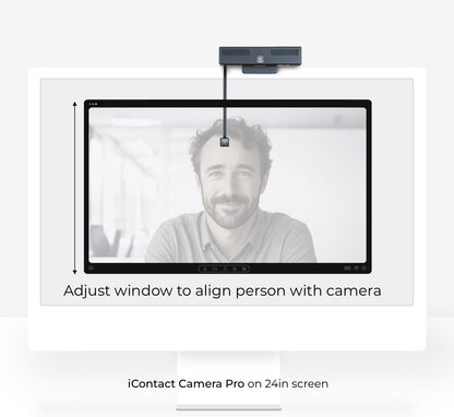 Pro 4K HD webcam met oogcontact, ruisonderdrukkende microfoon, plug and play USB voor Mac & PC zoom, Skype, teams, conferencing en videogesprekken