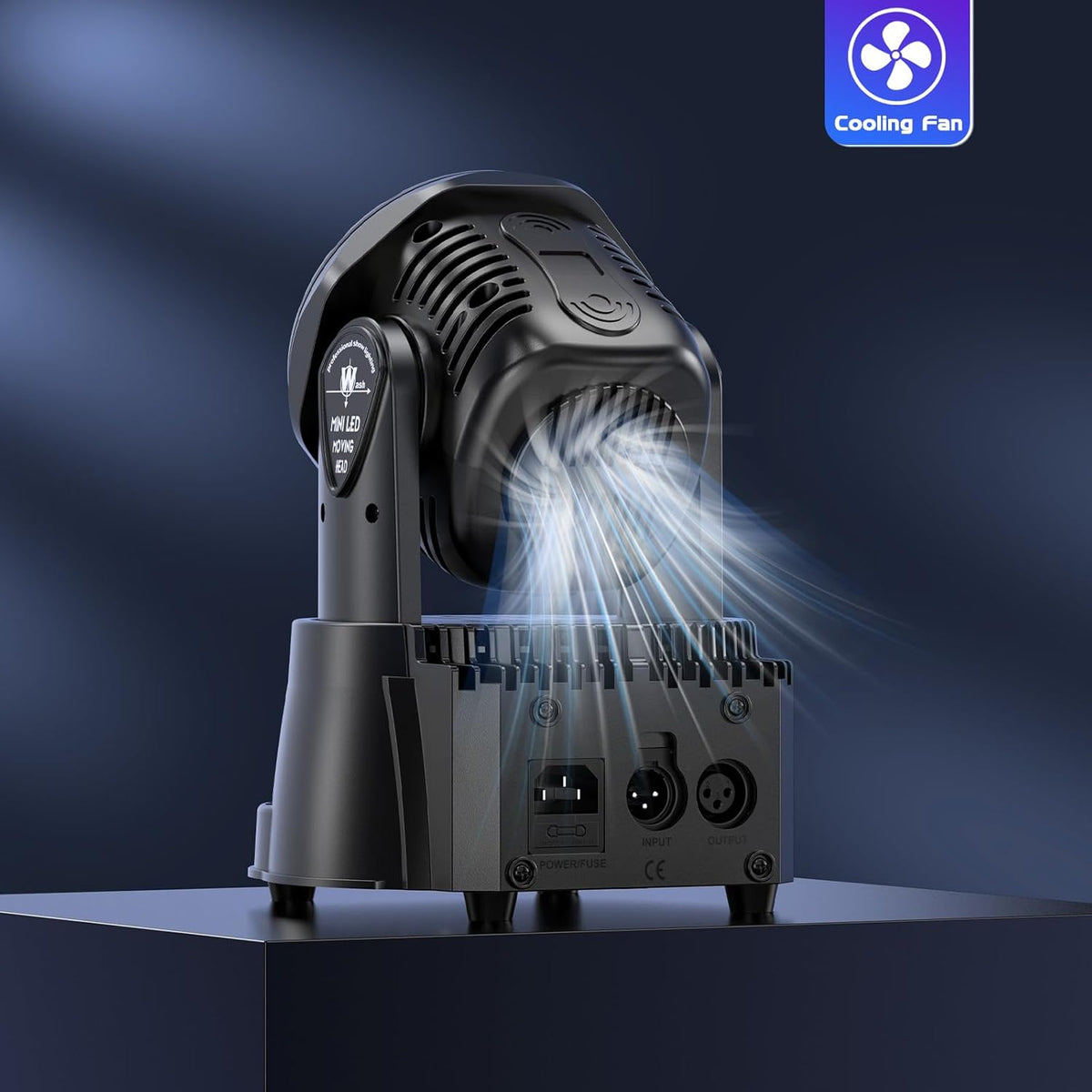 2 stuks 7 x 15 W Moving Head Wash Mini podiumlicht dmx512 RGBW lichteffecten 5 besturingsmodus spot DJ partylicht met afstandsbediening geschikt voor disco, bar, club, bruiloft