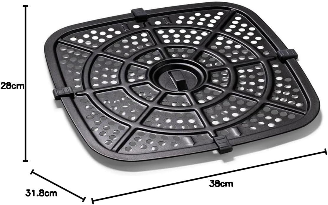 Luchtfriteuse 7 Liter Appelrood – Airfryer – Heteluchtfriteuse – Friteuse – Frituurpan – 9 Vooraf Ingestelde Programma’s – Instelbare Temperatuur 50 Tot 200 °C