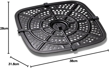 Luchtfriteuse 7 Liter Appelrood – Airfryer – Heteluchtfriteuse – Friteuse – Frituurpan – 9 Vooraf Ingestelde Programma’s – Instelbare Temperatuur 50 Tot 200 °C