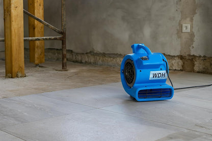 Mini turboventilator – Turboventilator – Vloerventilator – Bouwventilator – Aanjager – 420 m³/u Luchtcirculatie – 3 Luchtstanden 0°/45°/90°