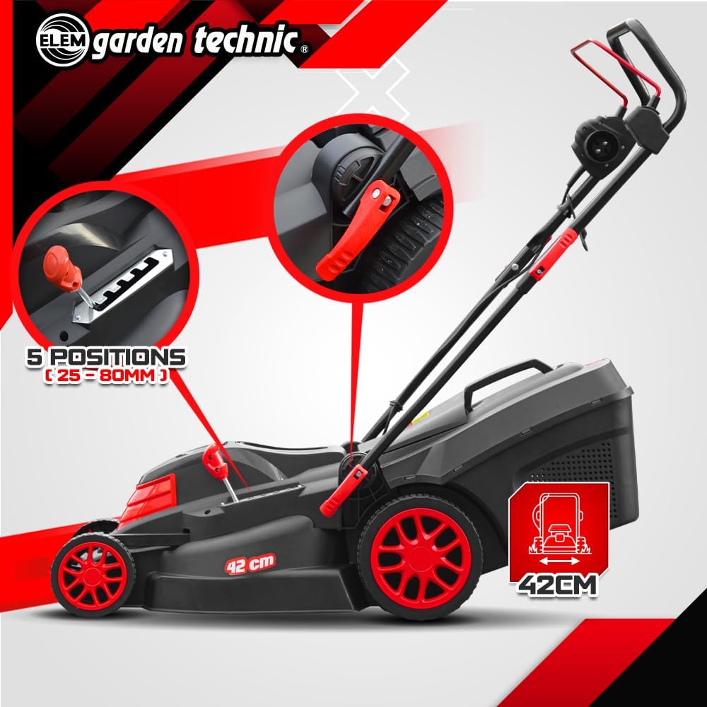 Elem Garden Elektrische grasmaaier, 1800 W, 42 cm