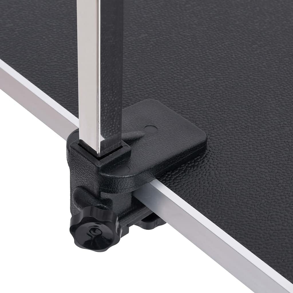 vidaXL Dog grooming table adjustable with 2 loops and storage shelf