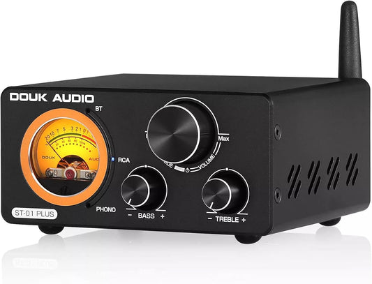 HiFi TPA3255 Bluetooth digitale versterker VU meter platenspeler stereo versterker (ST-01 Plus)