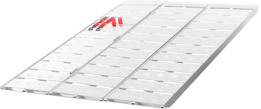 Wiltec 3-delig opvouwbare oprijplaat tot 340 kg per element 172 cm laadplaat anti-slip oprijden
