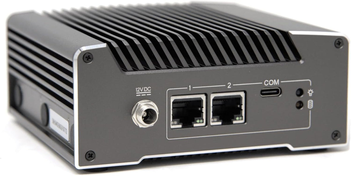 Protectli Vault V1210-2 poort, micro-apparaat/mini-pc - Intel N5105, 2 x 2,5 G NIC's, 4 GB LPDDR RAM on-board, 32 GB eMMC on-board, 250 GB NVMe SSD