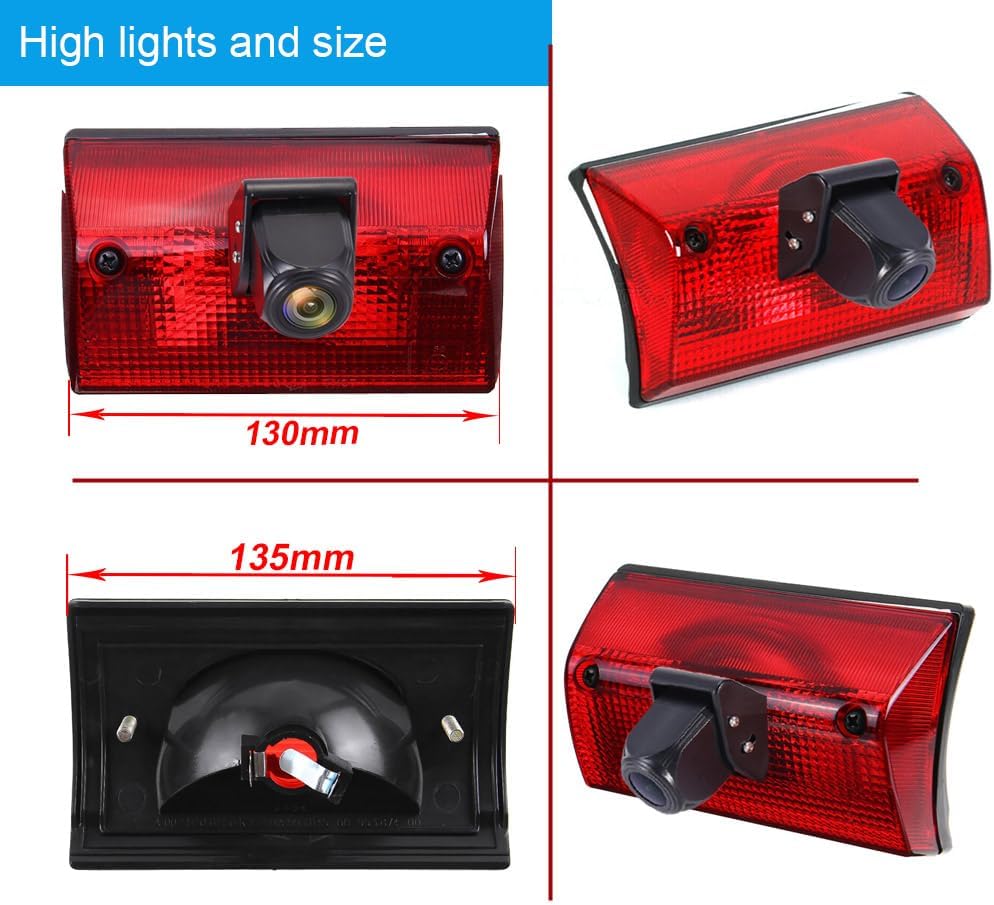 HD Remlicht Achteruitrijcamera Achteruitrijcamera met Verstelbare Hoek Compatibel met Mercedes Freightliner Sprinter 2500 3500/W901 W902 W903 W904/B901 B902 B903 B904 B905/Dodge Cargo Van/V W LT Mk 2