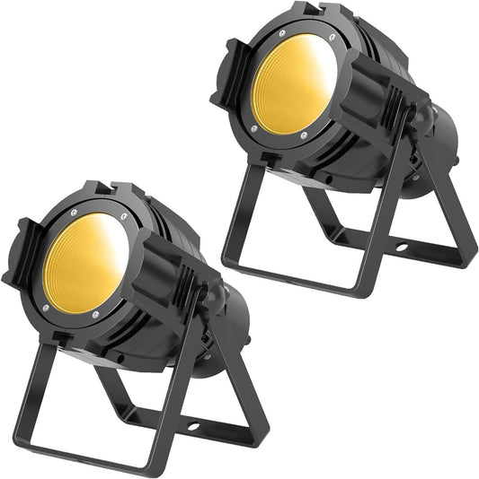 80W COB LED Par Lights – Stage Verlichting – DJ Licht – Disco Lamp – Party Spot – DMX-512 Control – Koud/Warm Wit – Met Ventilatorsysteem