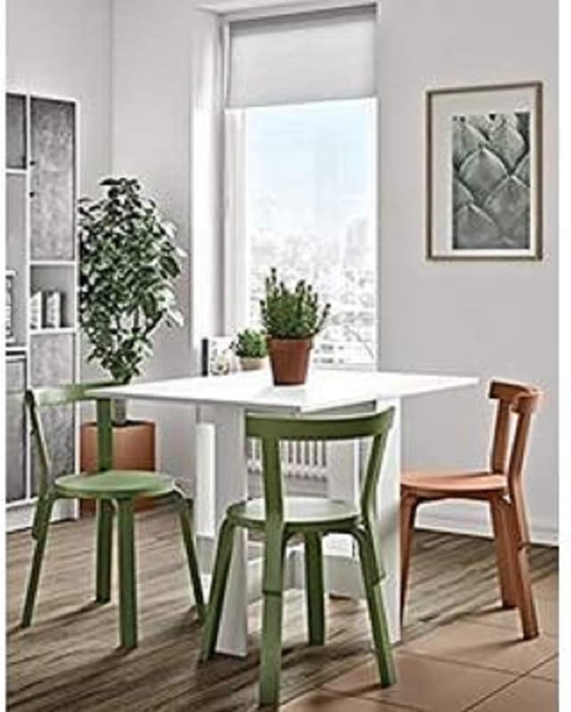 Klaptafel – Inklapbare Tafel – Uitklapbare Eettafel – Console Tafel – Ruimtebesparende Tafel – Compact Ontwerp – Gemaakt Van Gerecycled Melamine Spaanplaat