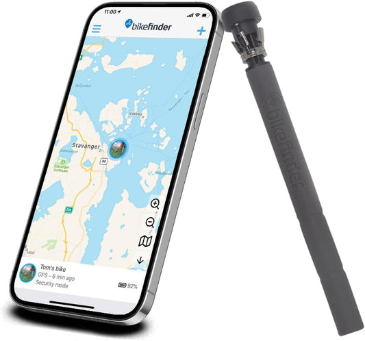 Van BikeFinder GPS-fietstracker, verborgen in het stuur, fietsdetectieapparaat, anti-diefstal, diefstalbeveiliging, simkaart inclusief ABO vereist