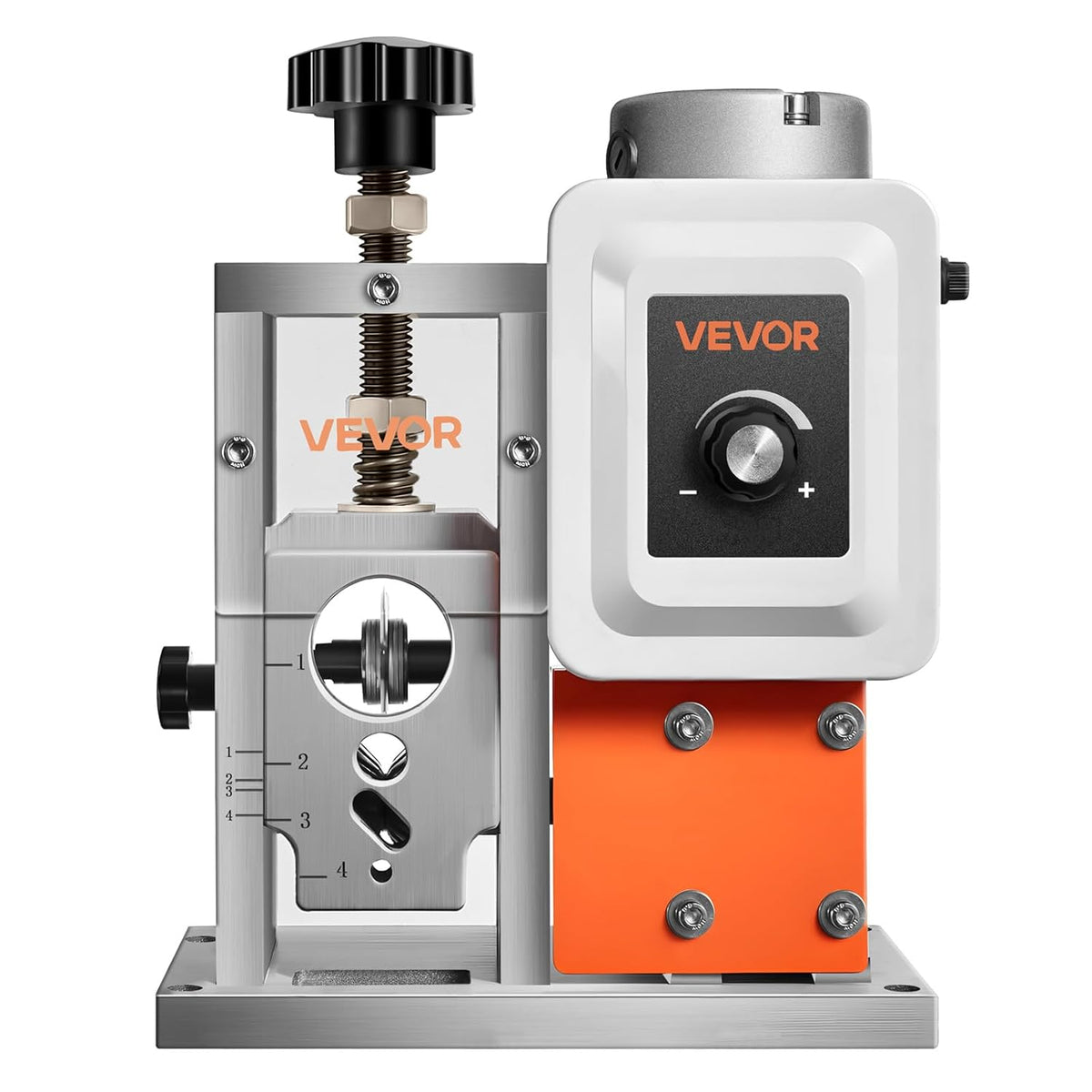 VEVOR Electric Stripper Machine, 1.5-40mm, 400W, Motorized Cable Stripper, 9.84 IPS (15m/min) Wire Peeler with Knives, V Shaped Wheels, Cooling Fan, Cable Peeler