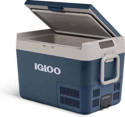 IGLOO ICF32 Draagbare compressor-koelbox, 32 l, 12/24 V, 230 V, elektrische koelbox, -18 °C tot 20 °C, mini-koelkast, vriesbox voor camping, auto