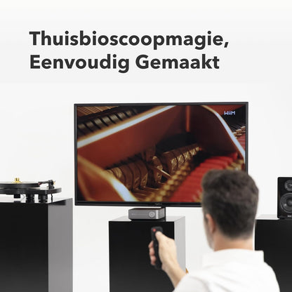 WiiM Amp: Multiroom Streaming Versterker | Compatibel met AirPlay, Google Cast, Alexa | HDMI, Spraakbesturing | Stream vanaf Spotify, Amazon Music, Tidal & Meer | Zilver