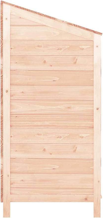 Tuinschuur – Houten Tuinhuis – Tuinberging – Buitenopslag – Houten Schuur – Massief Vurenhout – Compact 102x52x112 cm – Weerbestendig & Duurzaam