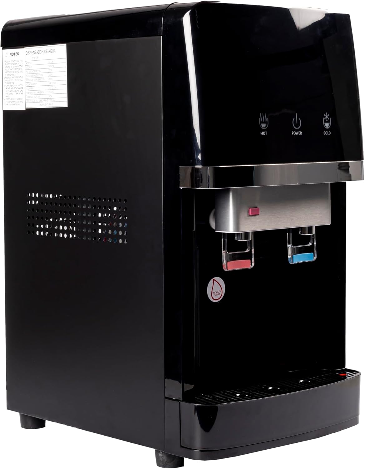 5-Traps Zwarte Waterfontein Met Omgekeerde Osmose – Waterdispenser – Waterkoeler – Drinkwaterfontein – Osmose Waterfontein – Koud En Natuurlijk Of Koud En Warm Water – Compact Mini Formaat