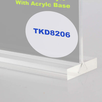 Acryl Folderhouder – Folderstandaard – Tafelstandaard – Brochurehouder – Displaystandaard – Set Van 40 – A5 Liggend – Dubbelzijdig Helder Acryl Met Transparante Acrylvoet