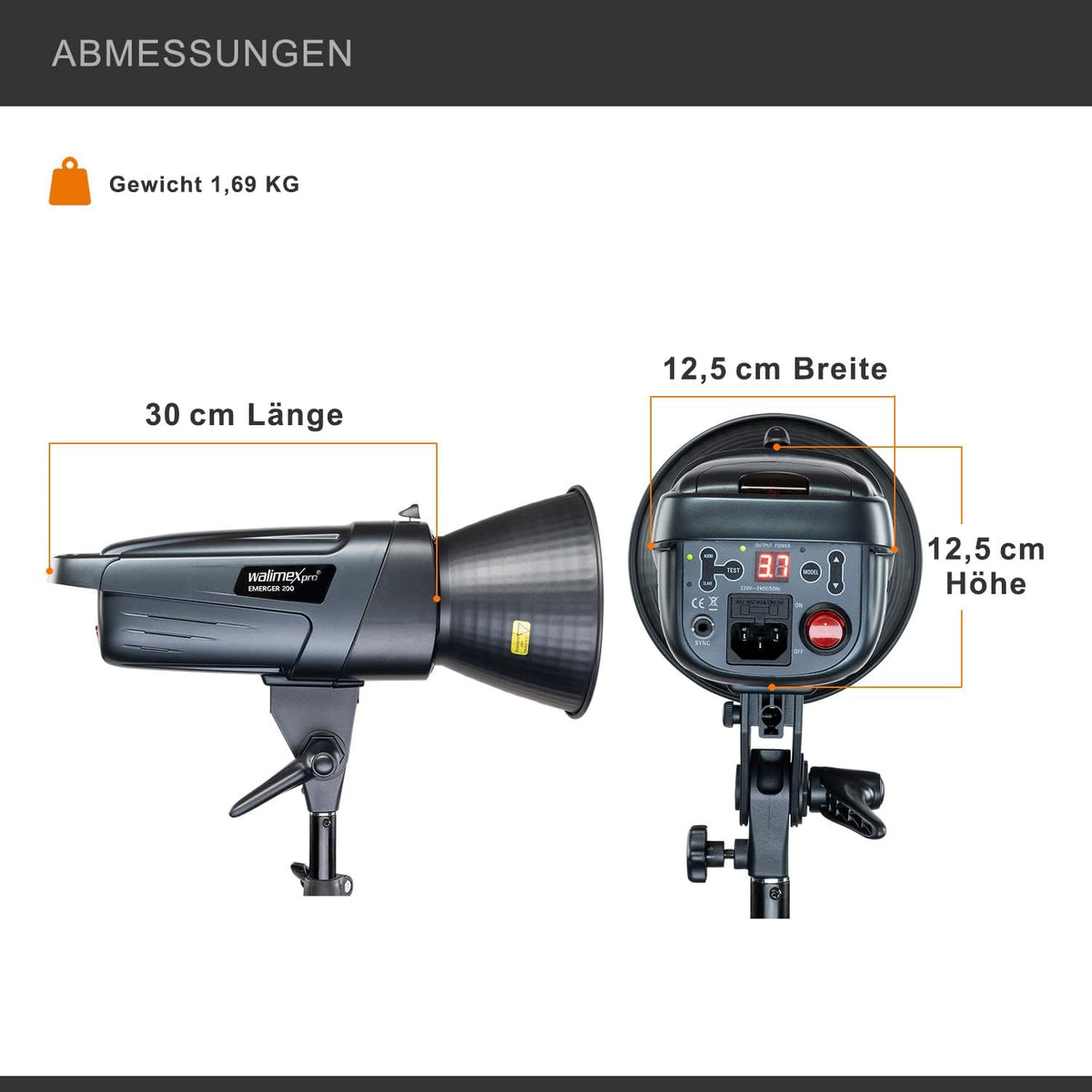 Walimex pro Emerger 200 Studioblitz