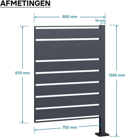 Wiltec container storage extension module fence for waste containers anthracite kliko fence steel - QUORE