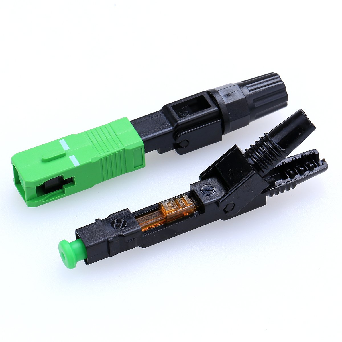 150 stks Ftth Embedded Quick Assembly Connector SC-APC Overdekte Draad Glasvezel connector,APC Speciale Broadcasting CATV