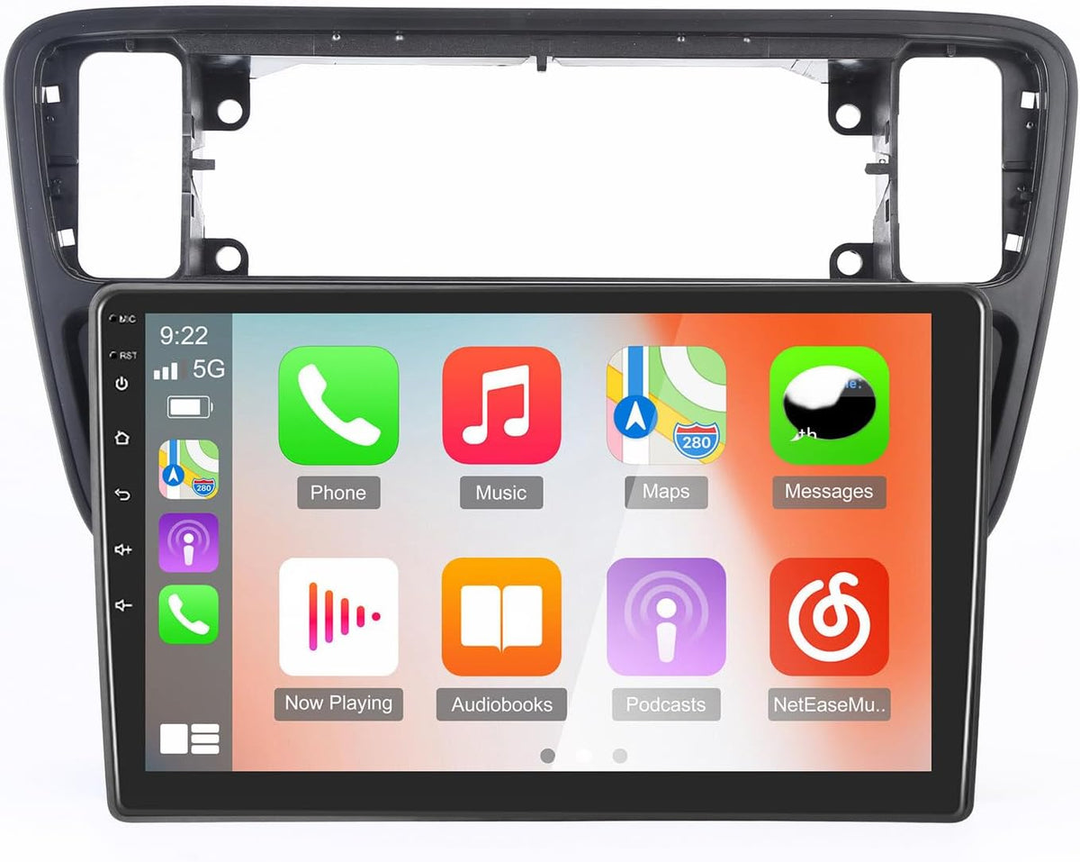 Autoradio – Multimedia Systeem – In-Car Entertainment – Navigatiesysteem – Dashboard Radio – 9 Inch Touchscreen – Apple CarPlay & Android Auto – Real-Time GPS Navigatie & Achteruitrijcamera