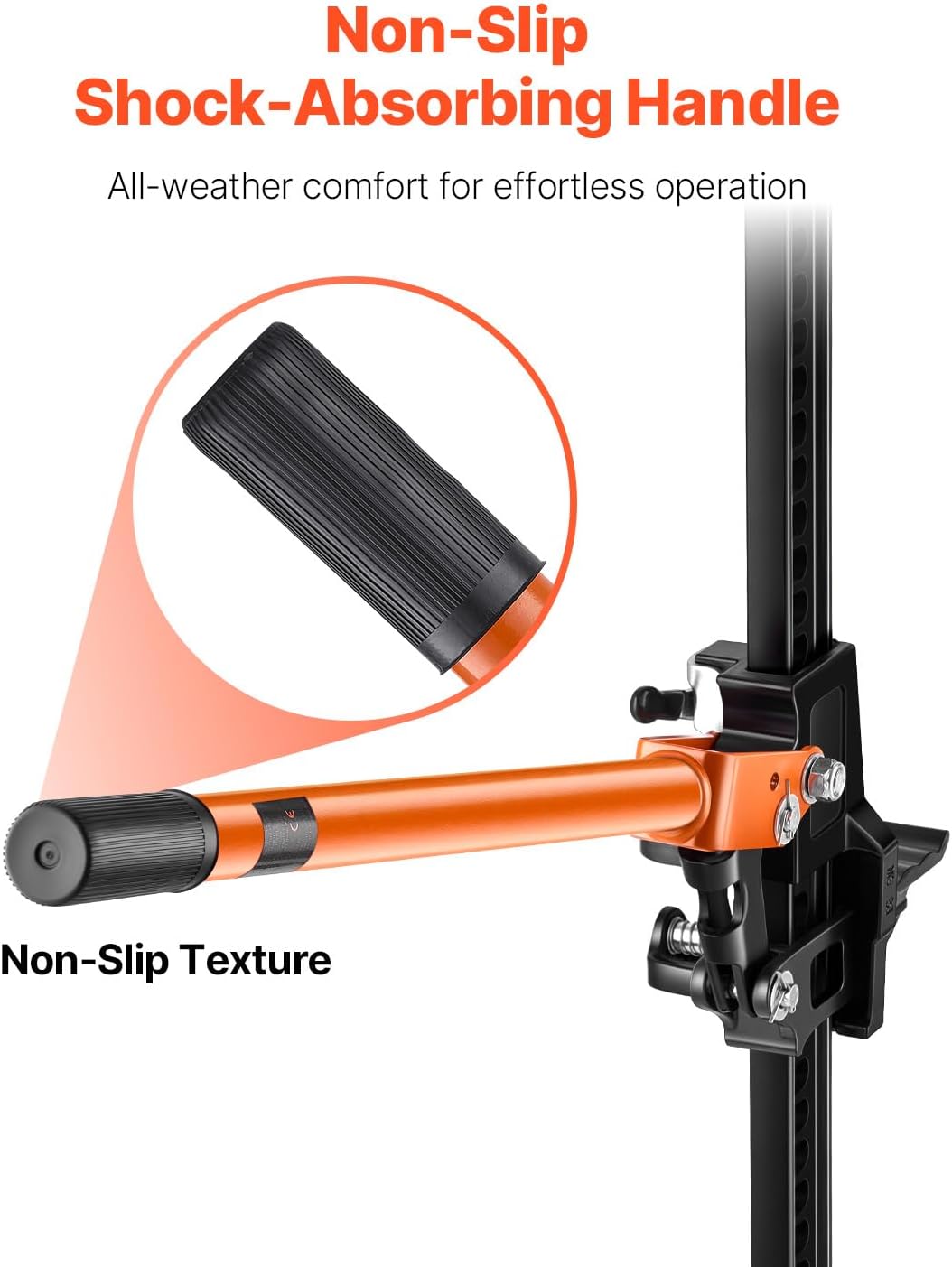 VEVOR Farm Jack, 152,5 cm Utility High Lift Boerderij Jack, 3,18 Ton Capaciteit Ratcheting Off Road Utility Jacks, Heavy Duty Hefkrikken met 130,1-1380 mm hefbereik voor tractor, vrachtwagen, SUV