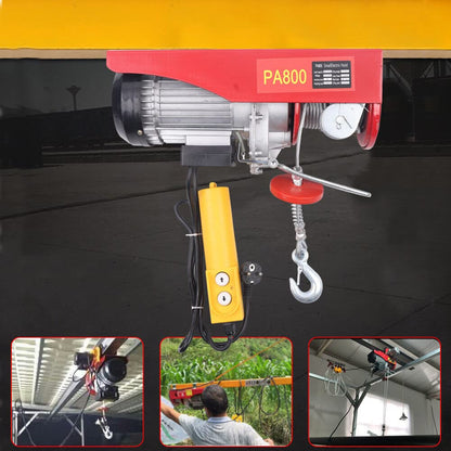 OUKANING Elektrische hijstoestellen, 1450 W, elektrische draagkracht 400-800 kg, hefhoogte 6-12 m, IP40, motorlier, kabeldiameter 5 mm - QUORE
