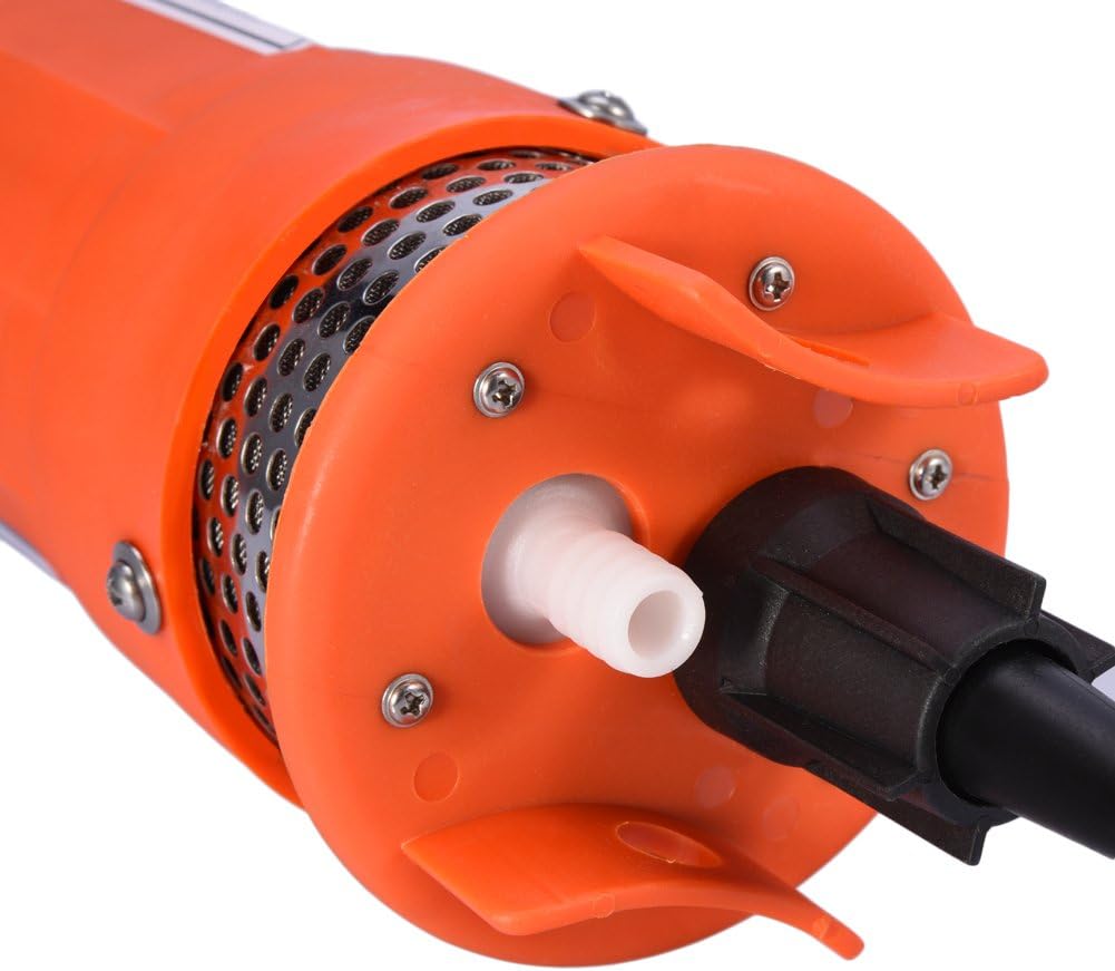 Estink Waterpomp 12V dompelpomp op zonne-energie, 30 m opvoerhoogte, voor diepe putten en watervoorziening