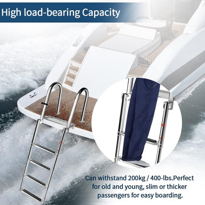 Geloo Bad Ladder Boot Zwembad Ladder RVS