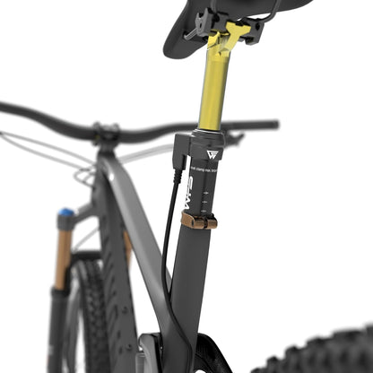 WFS Flex External Dropper Post Kit w/Remote Liver and Kabel, 27,2 x 305 mm, Reizen 70 mm, Aluminium Alloy Seatpost voor Mountain Bike, Road Bikes, MTB en BMX, Goud