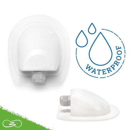 MOSCATELLI PERC Zonnepaneel voor camper, 100 W, met zwart aluminium profiel voor dakbevestiging, zonder regelaar