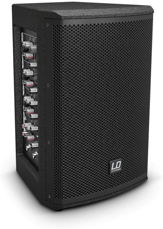 2-Weg Actieve Luidspreker – Actieve Speaker – Monitor Speaker – Luidsprekerbox – PA-Luidspreker – Geïntegreerde 4-Kanaals Mixer – 6,5 Inch Woofer En 1 Inch Tweeter