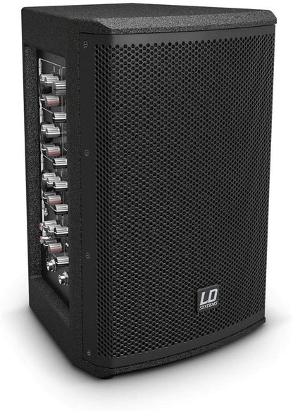 2-Weg Actieve Luidspreker – Actieve Speaker – Monitor Speaker – Luidsprekerbox – PA-Luidspreker – Geïntegreerde 4-Kanaals Mixer – 6,5 Inch Woofer En 1 Inch Tweeter