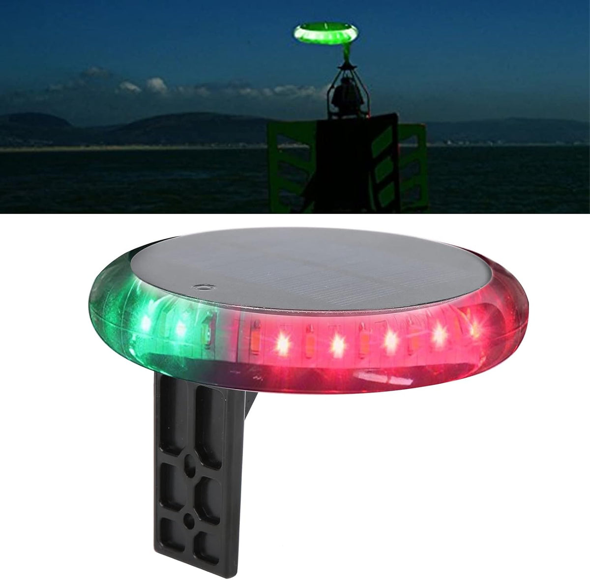 Navigatieverlichting op zonne-energie, bootlicht, IP67 waterdicht, meerdere functies, werkt op energie