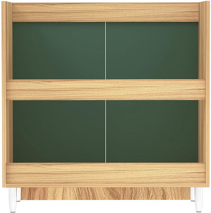 Shally Dogan Onderkast in de keuken met 2 deuren om in te bouwen, onderkast met 80 cm voor gootsteen (groen, 80 x 50 x 85 cm)