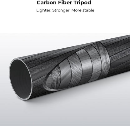 K&F Concept Carbon Monopod Camera Statief 172cm, Professioneel Compact Statief voor DSLR D255C4, met Metalen Kogelkop met Inclusief Draagtas Max:10kg (SA255C1)