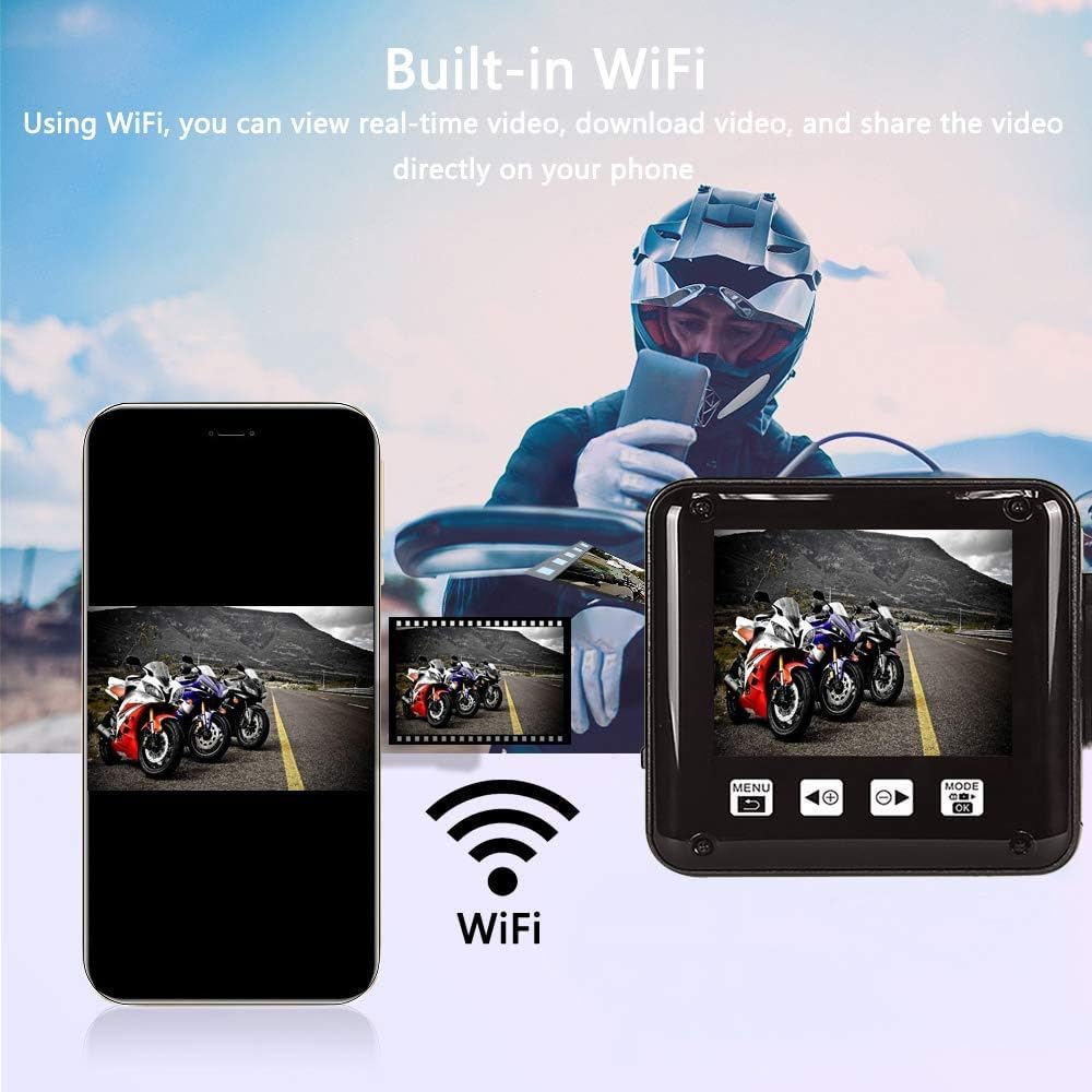 Motocam P6F Wifi 2CH Dual motor dashcam