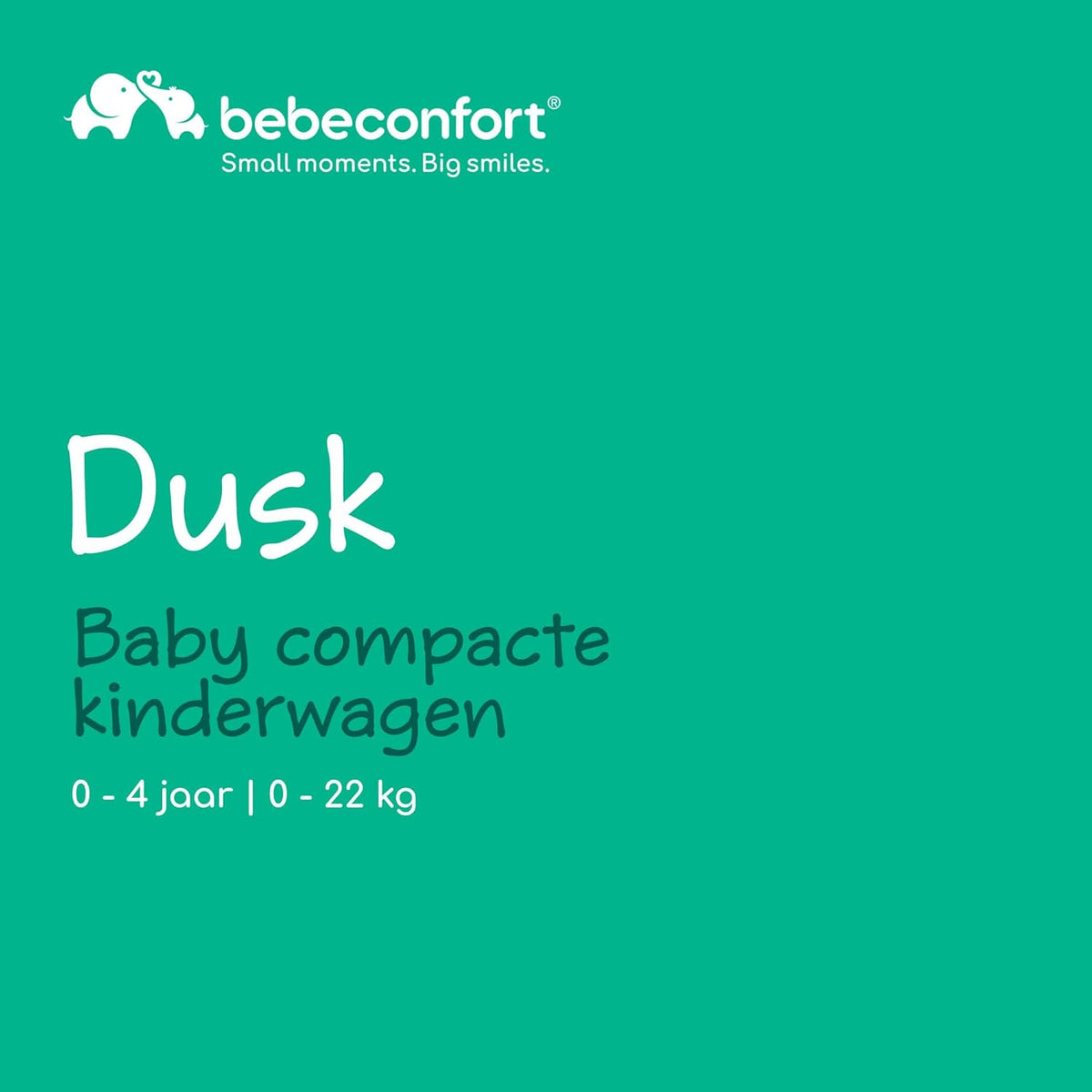 Bebeconfort Dusk, Baby Kinderwagen, 0-4j (0 – 22 kg), Wandelwagen Vanaf Geboorte, Lichtgewicht (7,9 kg) Compacte Kinderwagen, Zacht Gevoerd, Compact Opvouwen, Boodschappenmand, Mineral Graphite