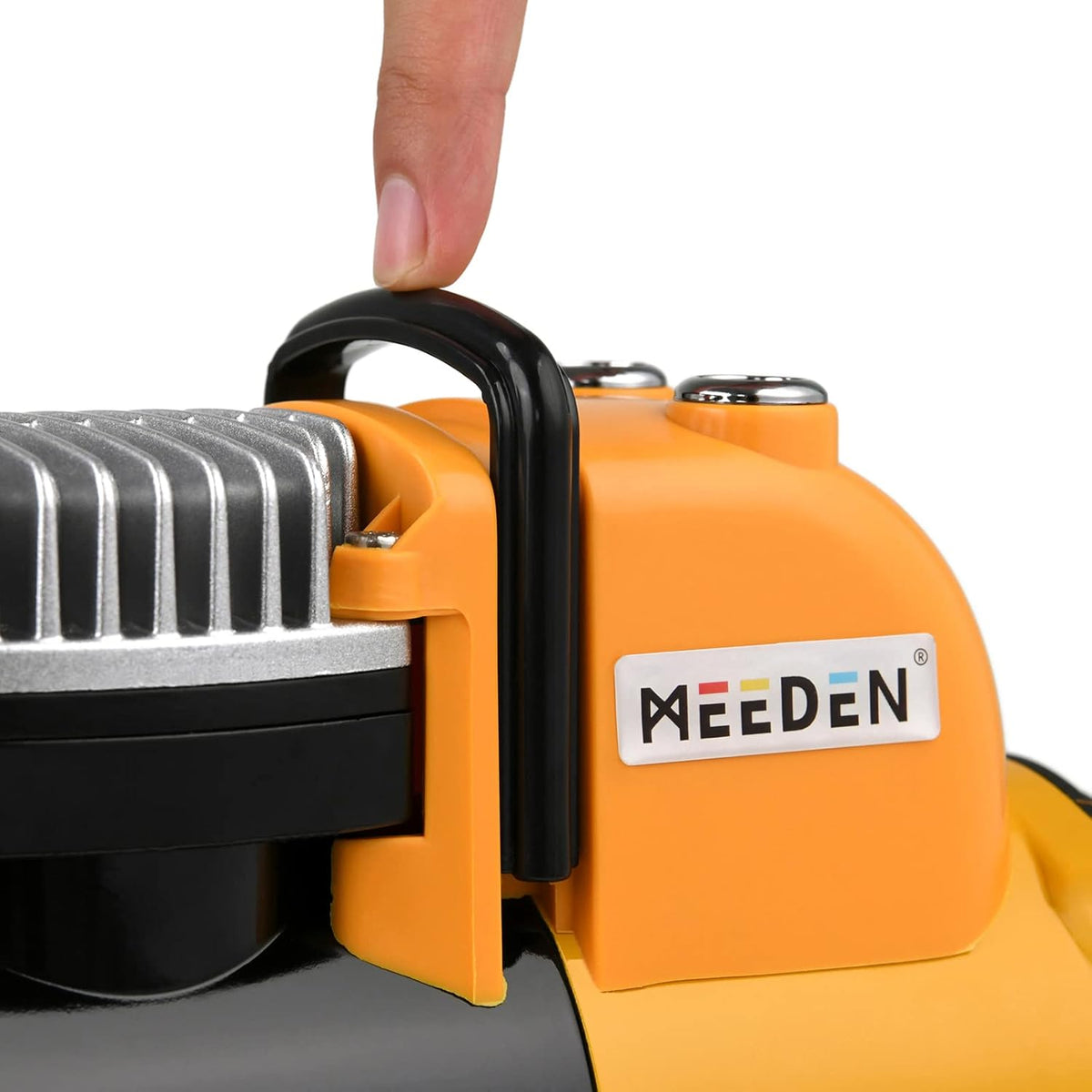 MEEDEN Airbrush-compressor, 1/5 pk, inzuigercompressor met auto-stop, hermisch beschermd, laag loopgeluid, 47 dB, regelaar, watervalhouder, 1/8 luchtslang voor modelbouw, tattoo en graffiti