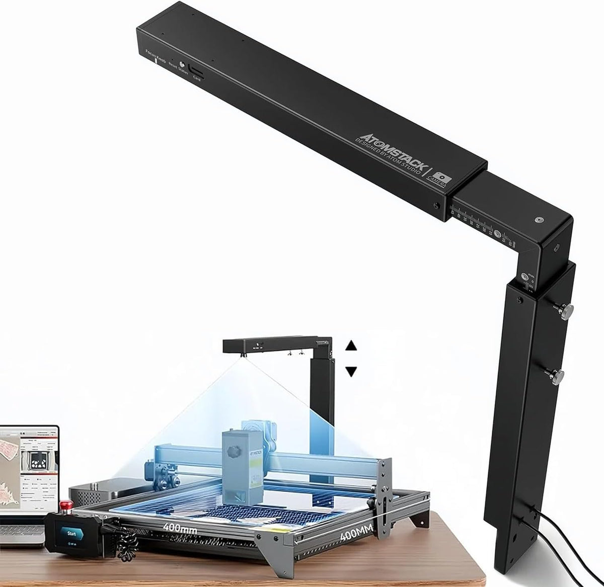 Lasergraveercamera – Graveercamera – Camera Voor Lasergraveermachine – Positioneercamera – Previewcamera – 1080P / 2 MP Beeldkwaliteit – Automatische Positionering Met Minder Dan 1 Mm Afwijking
