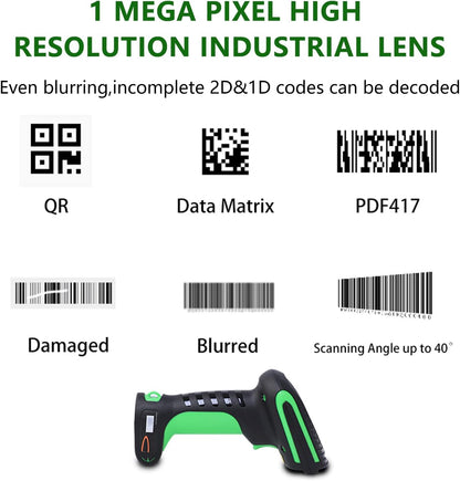 LENVII E677 barcodelezer 1D 2D QR waterdichte barcode scanner
