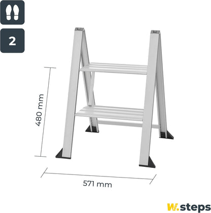 Hultafors 728142 Step Ladder Vikingstep MIDI, Zilver