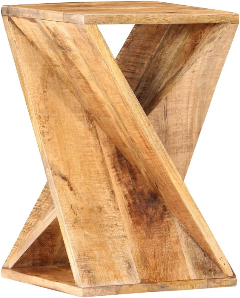 vidaXL Solid Mango Wood Side Table Table Side Table Side Table Side Table Side Furniture Coffee Table Living Room Table Coffee Table Plant Table