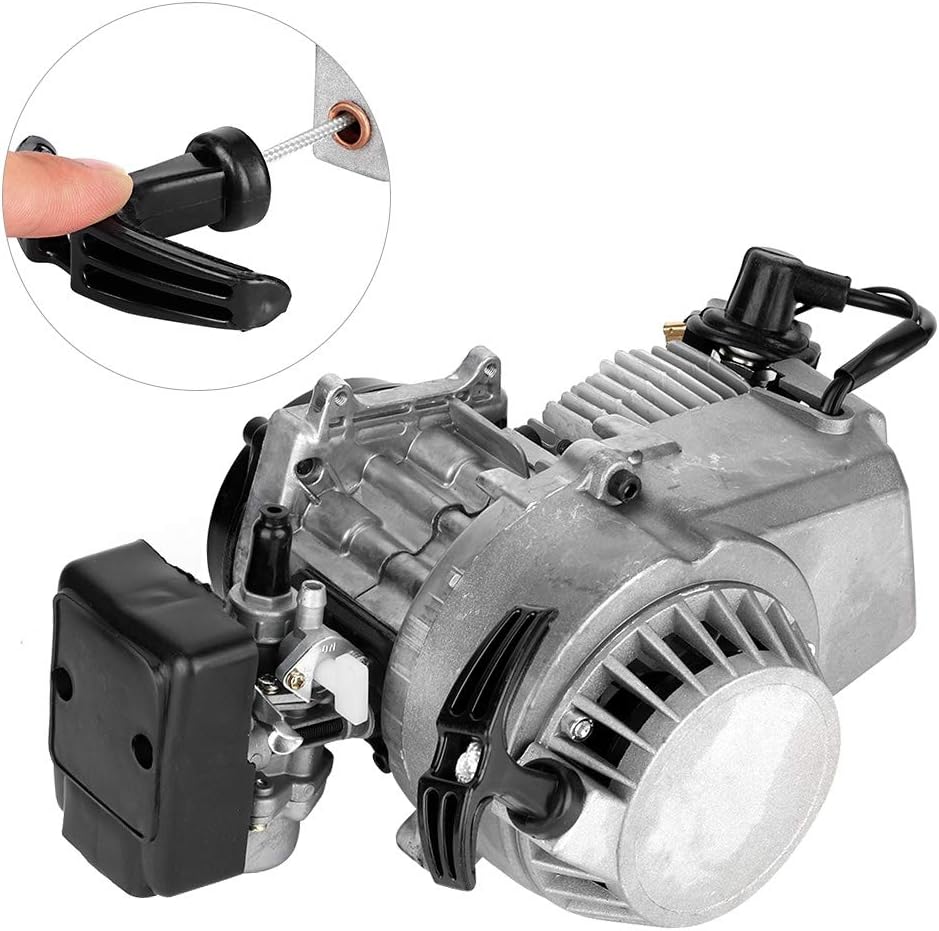 KUIDAMOS Powerful Aluminum 2 Stroke Motor for Mini Pocket Pit Quad Dirt Bike ATV Buggy, Durable Material, Strong Force for Vehicles for Adults, Material: Aluminum Alloy - QUORE
