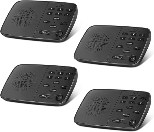 Hosmart Nieuwe Verbeterde Volledige Duplex Draadloze Intercom, 2025 Real-Time Twee-weg Intercom voor Thuis en Bedrijf met Ultra Lange Bereik van 500m