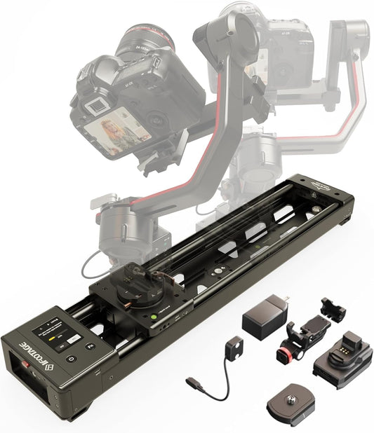 IFOOTAGE Camera Slider Gemotoriseerde Shark Nano II 660,5-assige gecoördineerde opnamen, compatibel met DJI RS2, RS2 Pro, RS3 Pro, RS4, RS4 Pro stabilisatoren, Max. laadvermogen 7 kg, 66 cm