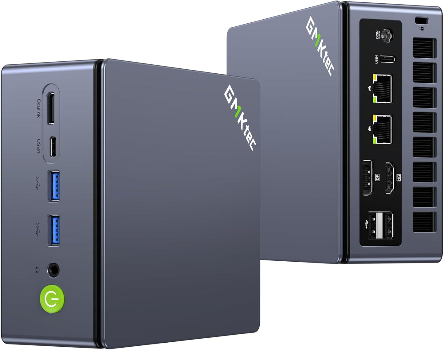 GMKtec M7 Ultra Mini PC, AMD Ryzen 7 PRO 6850U (8C/16T, tot 4,7 GHz), 32 GB DDR5 RAM + 512 GB PCIe 3.0 SSD, Mini Gaming PC met AMD Radeon 680M, OCuLink Port, Dual NIC LAN 2.5G, USB4, HDMI 2.1, USB-C
