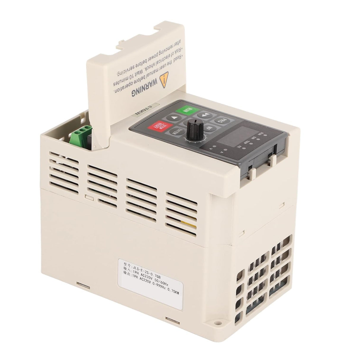 VFD, eenfasige ingangs-/uitgangs-omvormer met variabele frequentieaandrijving met PAM-besturing 220 V serie JLS-E-2S voor spindeltoerental, vermogensomvormer (0,75 mm)